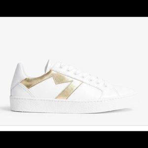 MAJE M gold sneaker